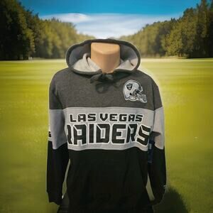 NWT! Starter Las Vegas Raiders Pullover Hoodie Mens Size Medium
